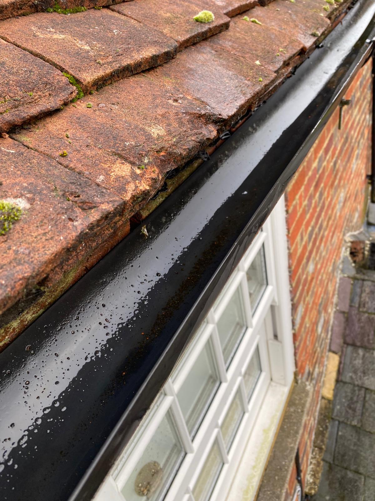 gutter cleared  - Nuthampstead Gutter Clearance is the solution!